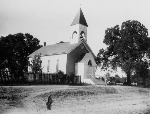 Roseville's original Presbyterian Church from 1882